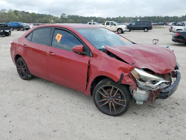 5YFBURHE5FP317840 - 2015 TOYOTA COROLLA L RED photo 4