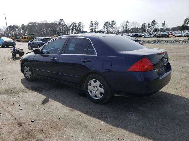 3HGCM56447G709448 - 2007 HONDA ACCORD LX BLUE photo 2