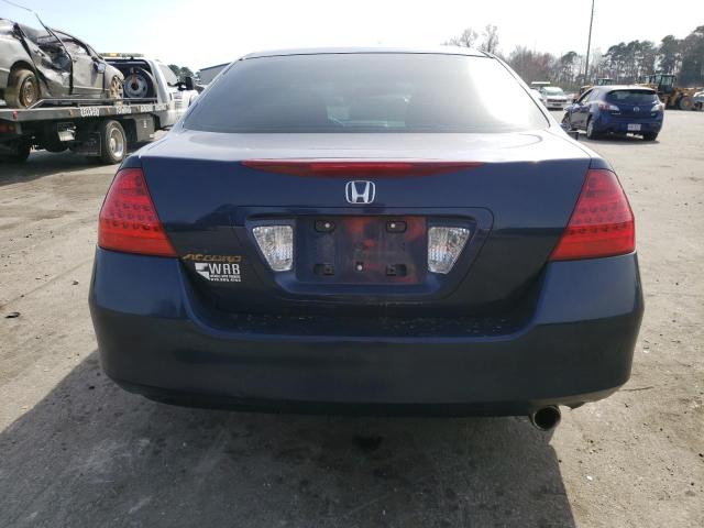 3HGCM56447G709448 - 2007 HONDA ACCORD LX BLUE photo 6