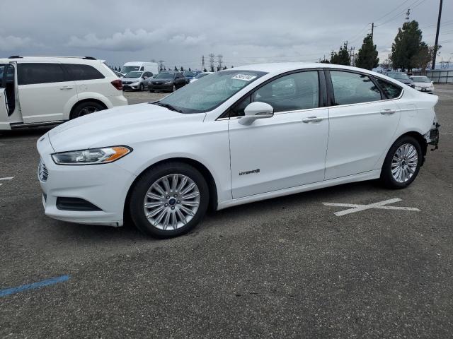 3FA6P0LU0GR385340 - 2016 FORD FUSION SE HYBRID WHITE photo 1