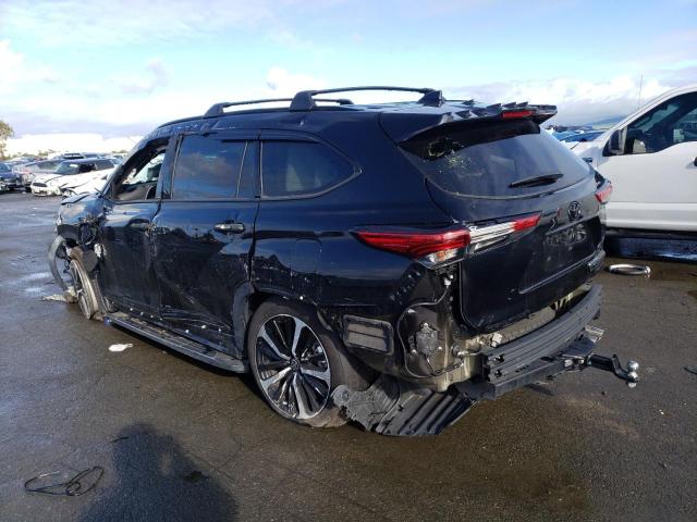 5TDJZRBH0MS118957 - 2021 TOYOTA HIGHLANDER XSE BLACK photo 2