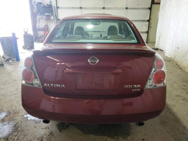 1N4BL11D46C258199 - 2006 NISSAN ALTIMA SE RED photo 6