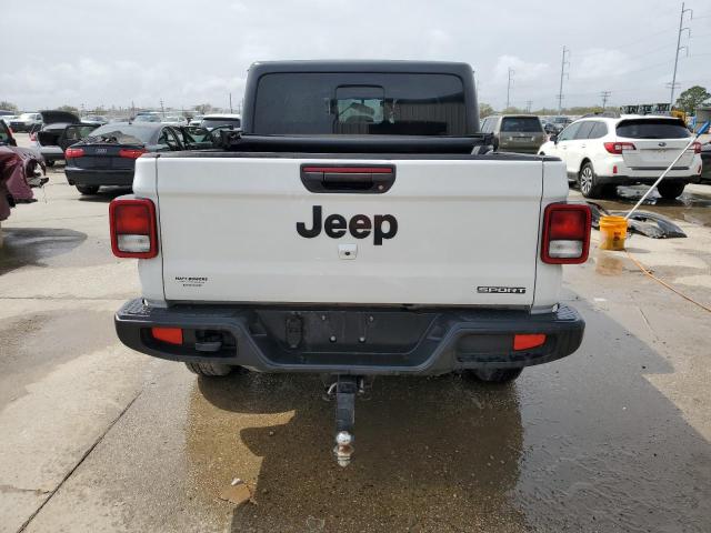 1C6JJTAGXML521088 - 2021 JEEP GLADIATOR SPORT WHITE photo 6