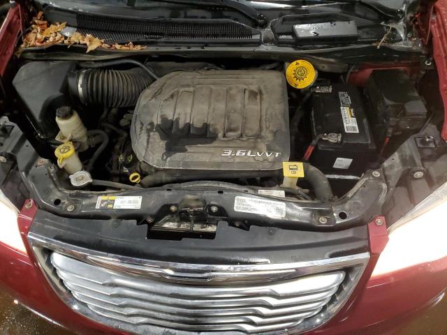 2C4RC1CG1ER425768 - 2014 CHRYSLER TOWN & COU TOURING L RED photo 12