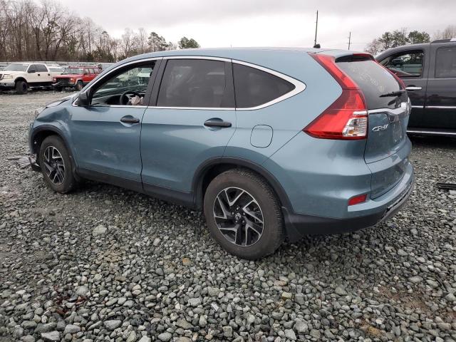 2HKRM4H45GH699049 - 2016 HONDA CR-V SE BLUE photo 2