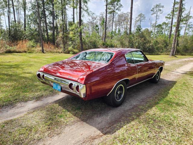 136371B184394 - 1971 CHEVROLET CHEVELLE RED photo 4