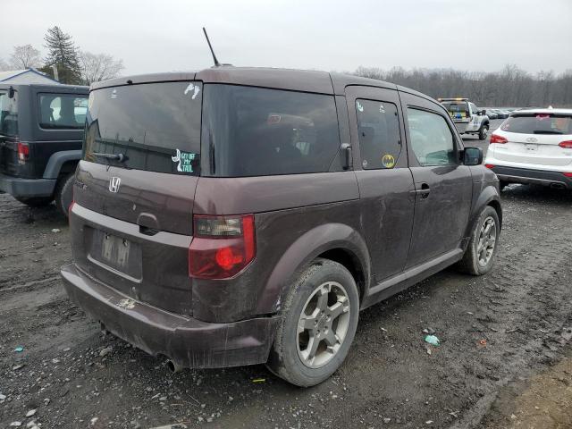 5J6YH17997L007103 - 2007 HONDA ELEMENT SC BURGUNDY photo 3