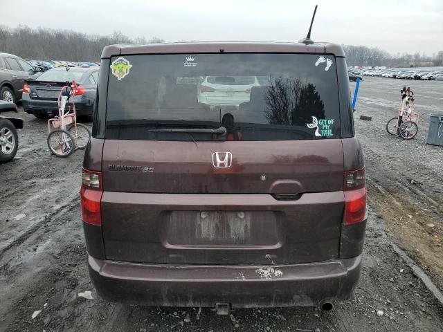 5J6YH17997L007103 - 2007 HONDA ELEMENT SC BURGUNDY photo 6