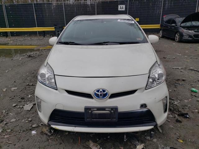 JTDKN3DU0D5664347 - 2013 TOYOTA PRIUS WHITE photo 5