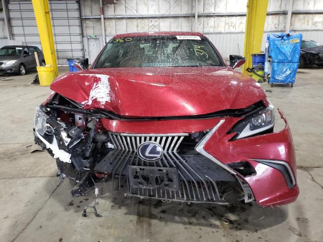 JTHB21B10K2001198 - 2019 LEXUS ES 300H RED photo 5