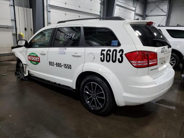 3C4PDCAB8JT208524 - 2018 DODGE JOURNEY SE WHITE photo 2