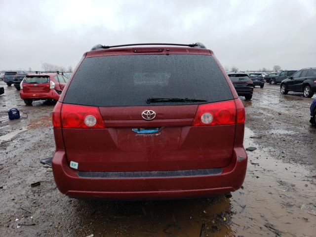 5TDZA23C86S531636 - 2006 TOYOTA SIENNA CE BURGUNDY photo 6