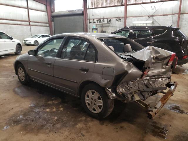 2HGES163X5H008487 - 2005 HONDA CIVIC DX VP GRAY photo 2