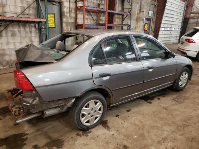 2HGES163X5H008487 - 2005 HONDA CIVIC DX VP GRAY photo 3