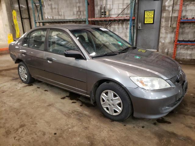 2HGES163X5H008487 - 2005 HONDA CIVIC DX VP GRAY photo 4