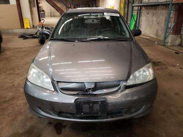 2HGES163X5H008487 - 2005 HONDA CIVIC DX VP GRAY photo 5