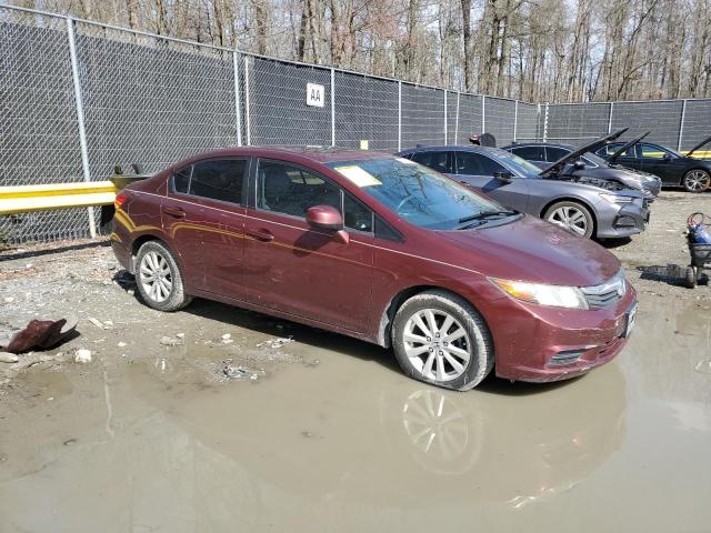 2HGFB2F92CH506310 - 2012 HONDA CIVIC EXL ბურგუნდია ფოტო 4