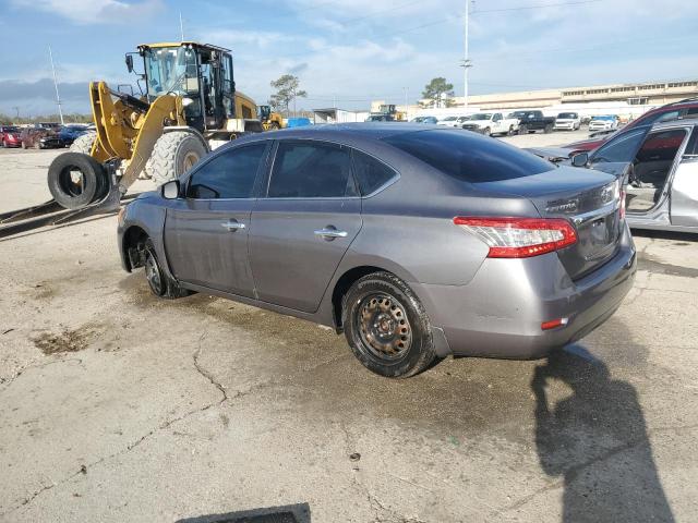 3N1AB7AP0FY375987 - 2015 NISSAN SENTRA S GRAY photo 2