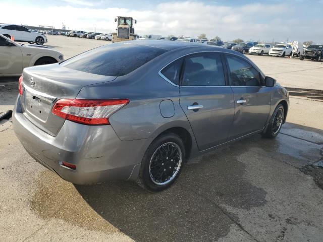 3N1AB7AP0FY375987 - 2015 NISSAN SENTRA S GRAY photo 3