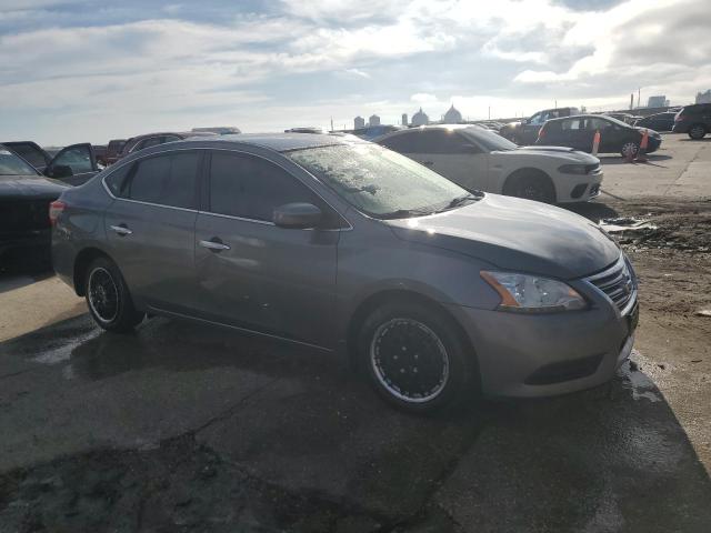 3N1AB7AP0FY375987 - 2015 NISSAN SENTRA S GRAY photo 4