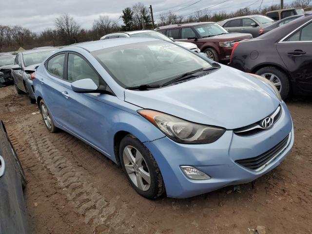 KMHDH4AE2CU432674 - 2012 HYUNDAI ELANTRA GLS BLUE photo 4