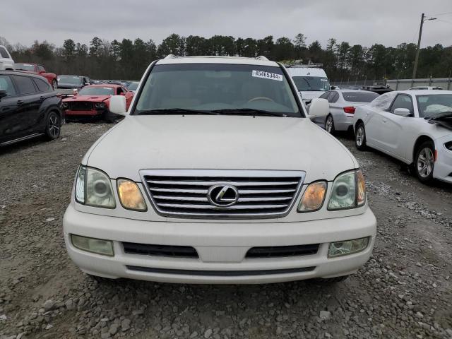 JTJHT00W464015131 - 2006 LEXUS LX 470 WHITE photo 5