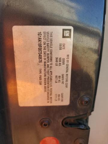 1G1AK18F087340676 - 2008 CHEVROLET COBALT LS GRAY photo 13