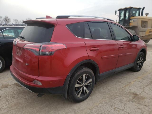 JTMWFREV8HJ137985 - 2017 TOYOTA RAV4 XLE RED photo 3