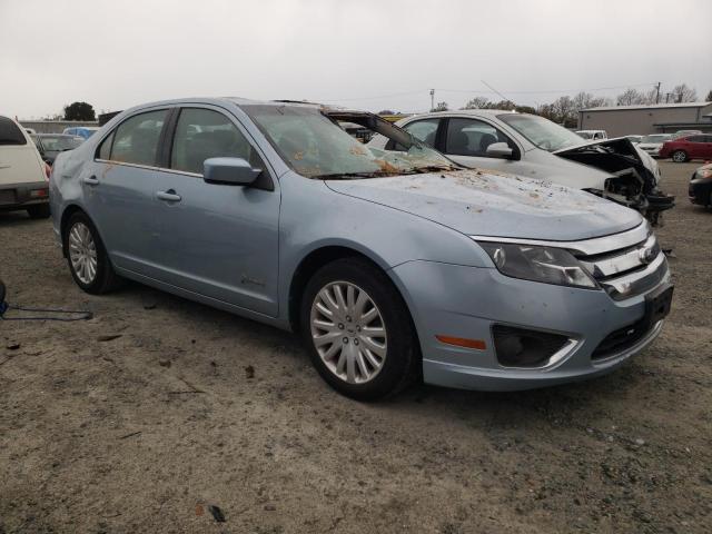 3FADP0L30BR315294 - 2011 FORD FUSION HYBRID BLUE photo 4