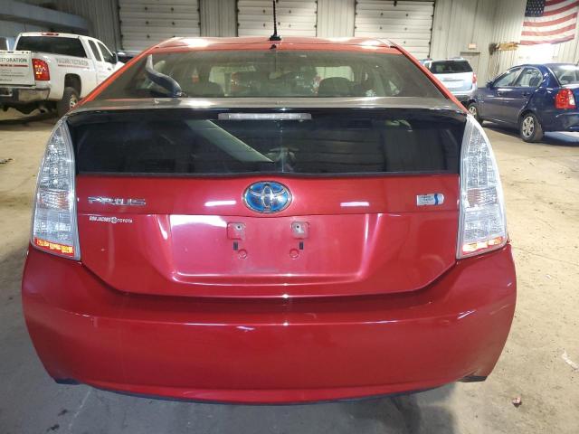 JTDKN3DU4B1420124 - 2011 TOYOTA PRIUS RED photo 6