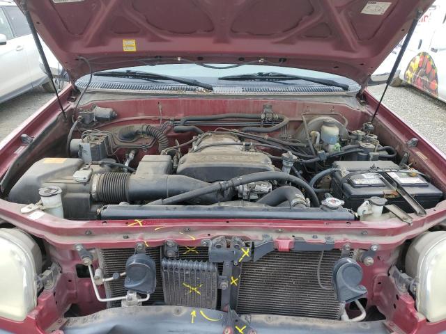 5TBRT341X2S327131 - 2002 TOYOTA TUNDRA ACCESS CAB ბურგუნდია ფოტო 11