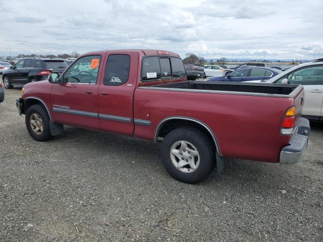 5TBRT341X2S327131 - 2002 TOYOTA TUNDRA ACCESS CAB BURGUNDY photo 2