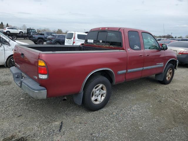 5TBRT341X2S327131 - 2002 TOYOTA TUNDRA ACCESS CAB BURGUNDY photo 3