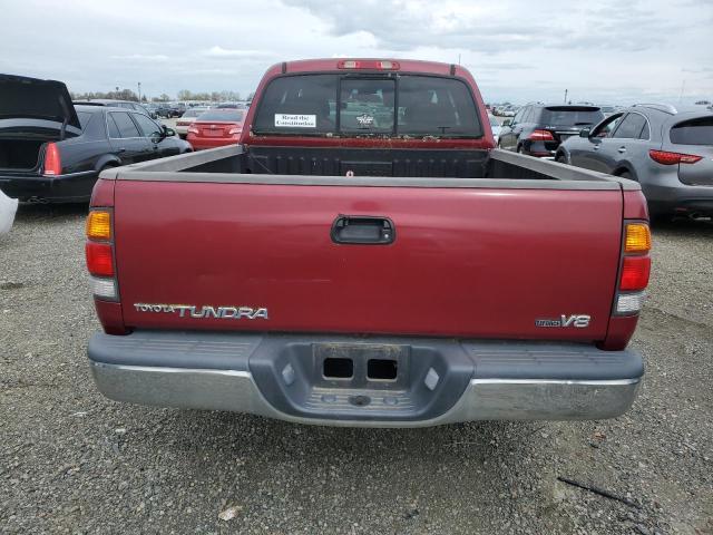 5TBRT341X2S327131 - 2002 TOYOTA TUNDRA ACCESS CAB ბურგუნდია ფოტო 6