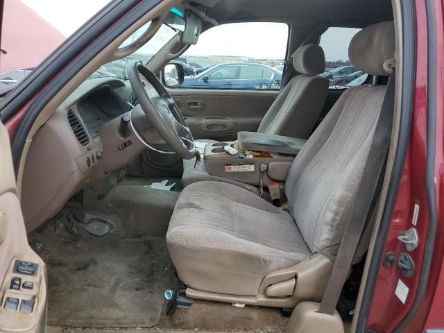 5TBRT341X2S327131 - 2002 TOYOTA TUNDRA ACCESS CAB ბურგუნდია ფოტო 7