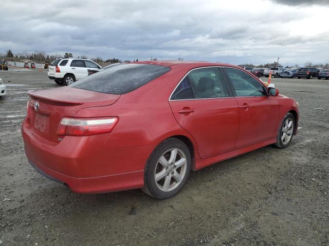 4T1BK46K87U017498 - 2007 TOYOTA CAMRY LE RED photo 3