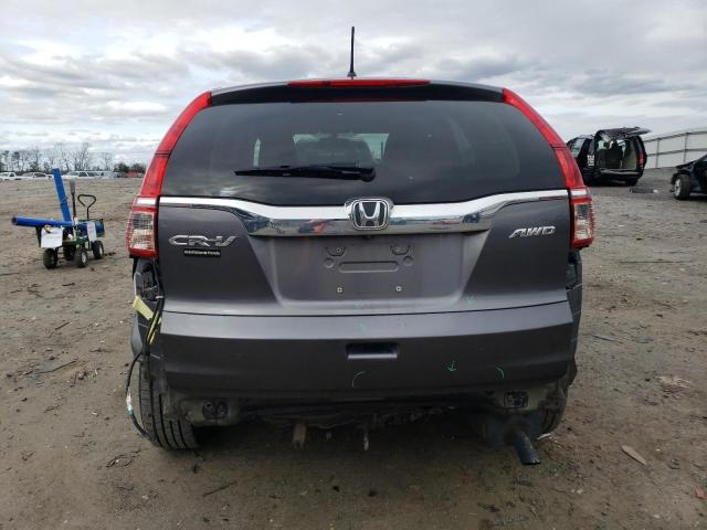 2HKRM4H55GH618706 - 2016 HONDA CR-V EX GRAY photo 6