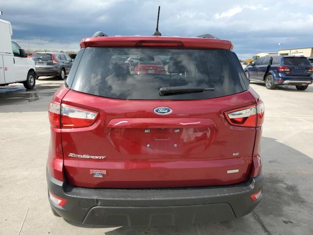 MAJ3S2GE9LC388097 - 2020 FORD ECOSPORT SE RED photo 6