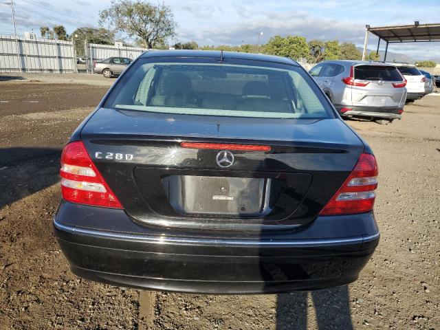 WDBRF54H96A855574 - 2006 MERCEDES-BENZ C 280 BLACK photo 6