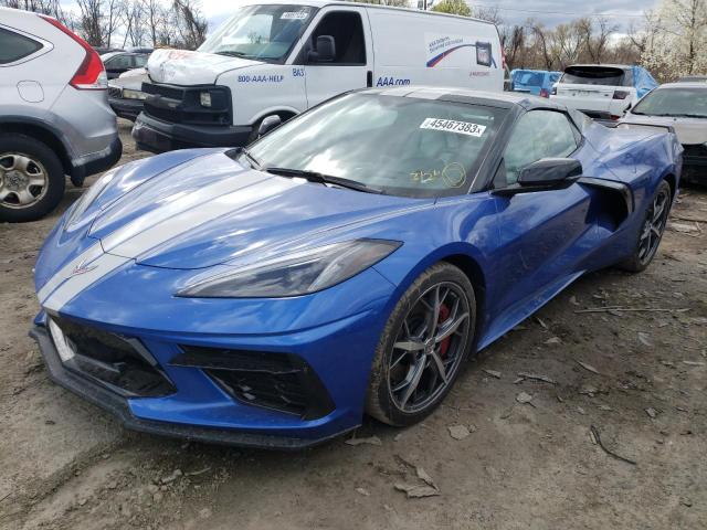 1G1YB3D42P5113708 - 2023 CHEVROLET CORVETTE STINGRAY 2LT BLUE photo 1