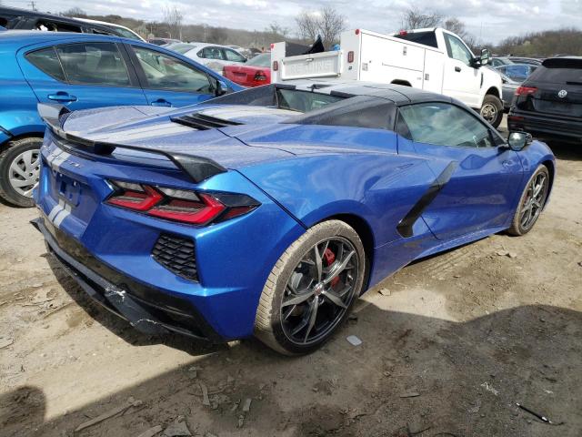 1G1YB3D42P5113708 - 2023 CHEVROLET CORVETTE STINGRAY 2LT BLUE photo 3