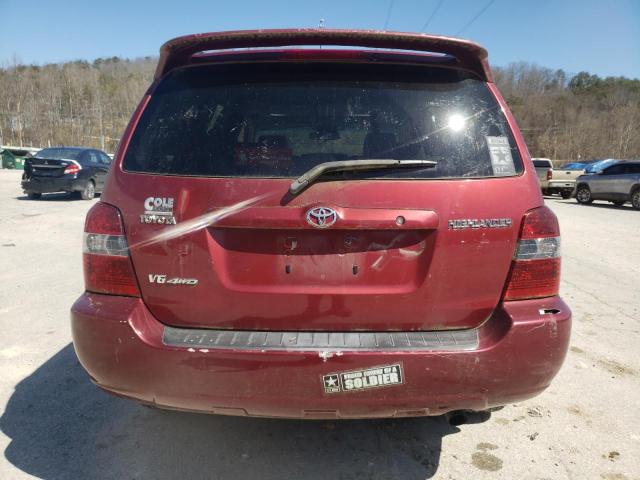 JTEHP21A770193822 - 2007 TOYOTA HIGHLANDER SPORT RED photo 6