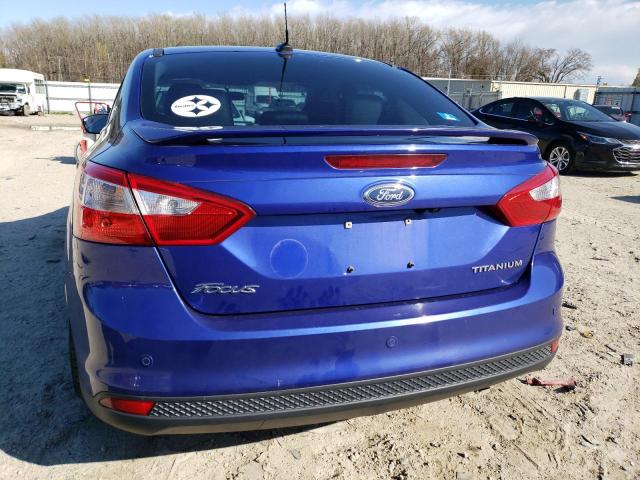 1FADP3J22EL158673 - 2014 FORD FOCUS TITANIUM BLUE photo 6