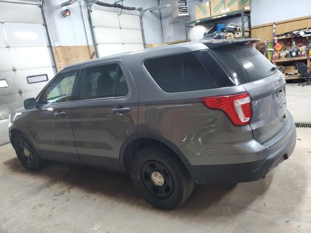 1FM5K8AR1JGA46369 - 2018 FORD EXPLORER POLICE INTERCEPTOR GRAY photo 2