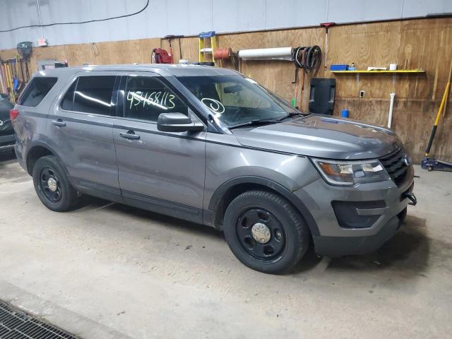 1FM5K8AR1JGA46369 - 2018 FORD EXPLORER POLICE INTERCEPTOR GRAY photo 4