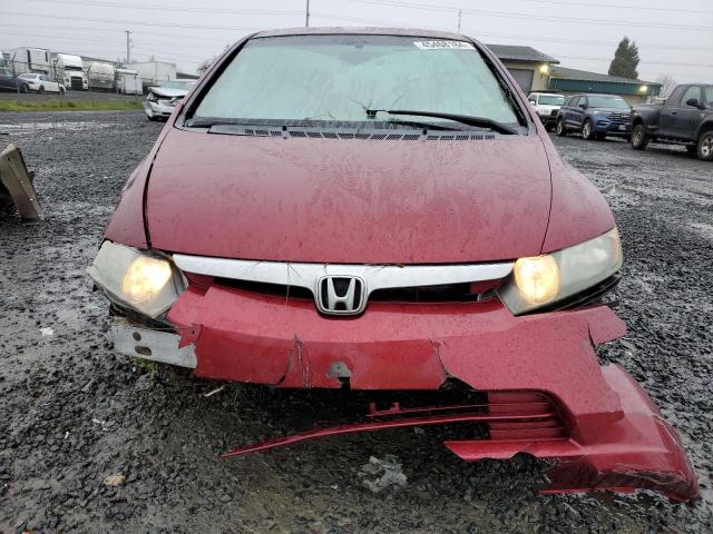 1HGFA16527L050263 - 2007 HONDA CIVIC LX RED photo 5