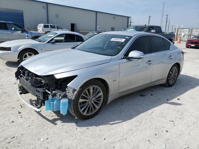 JN1EV7AP9JM361381 - 2018 INFINITI Q50 LUXE SILVER photo 1