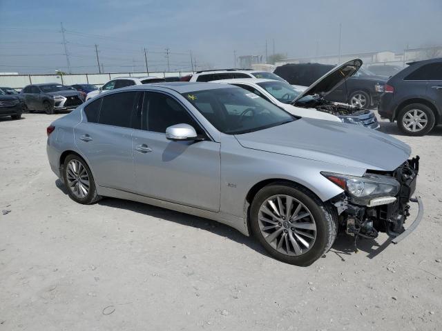 JN1EV7AP9JM361381 - 2018 INFINITI Q50 LUXE SILVER photo 4