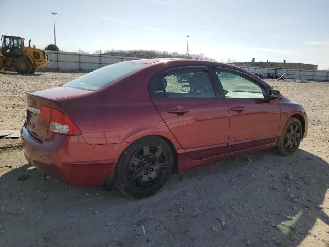 2HGFA1F51BH549870 - 2011 HONDA CIVIC LX RED photo 3