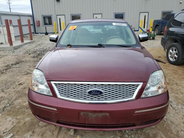 1FAHP28115G159184 - 2005 FORD FIVE HUNDR LIMITED BURGUNDY photo 5